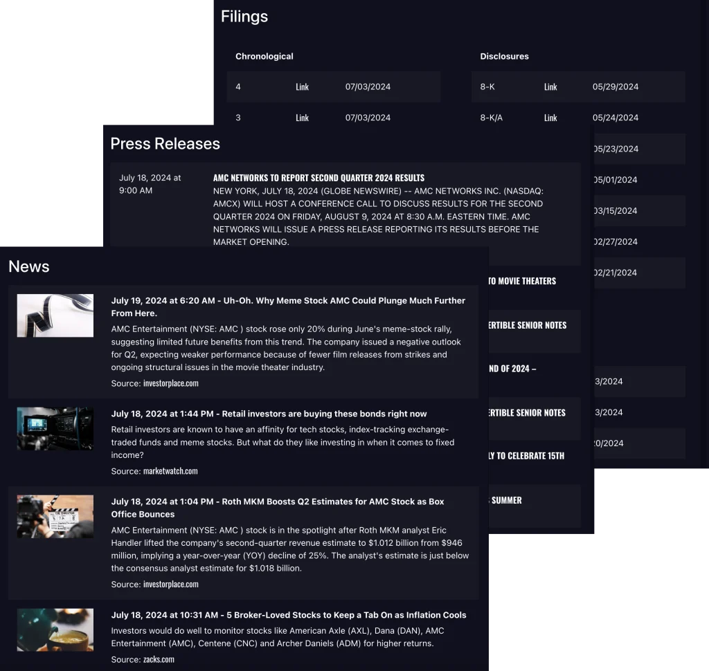 Stock Intel App Filings, Press Releases and News image